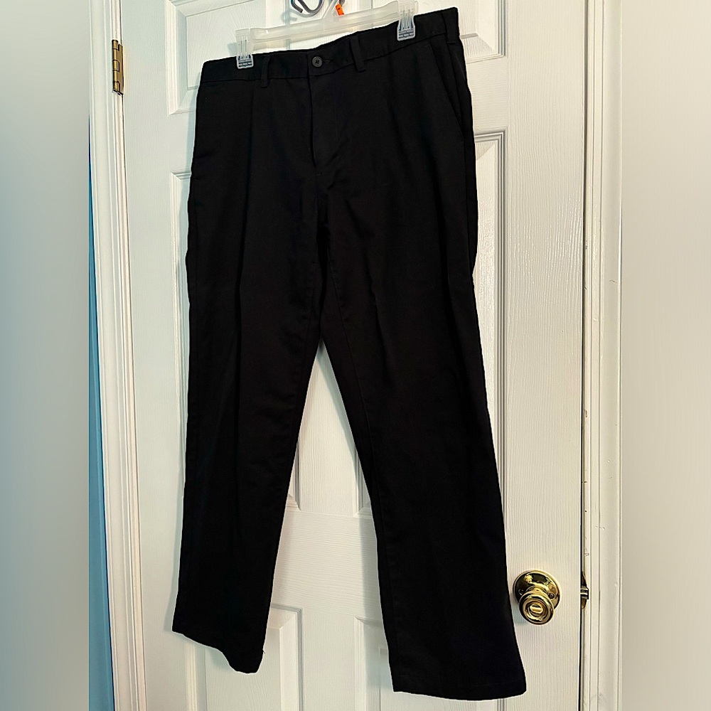 Medium sized casual black dress pants